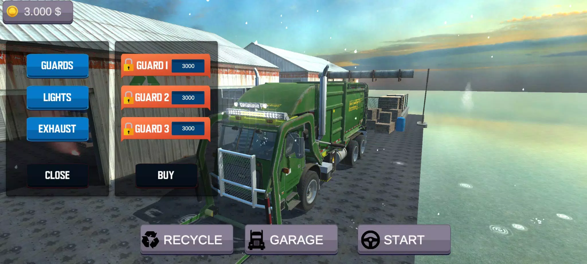 城市垃圾车司机