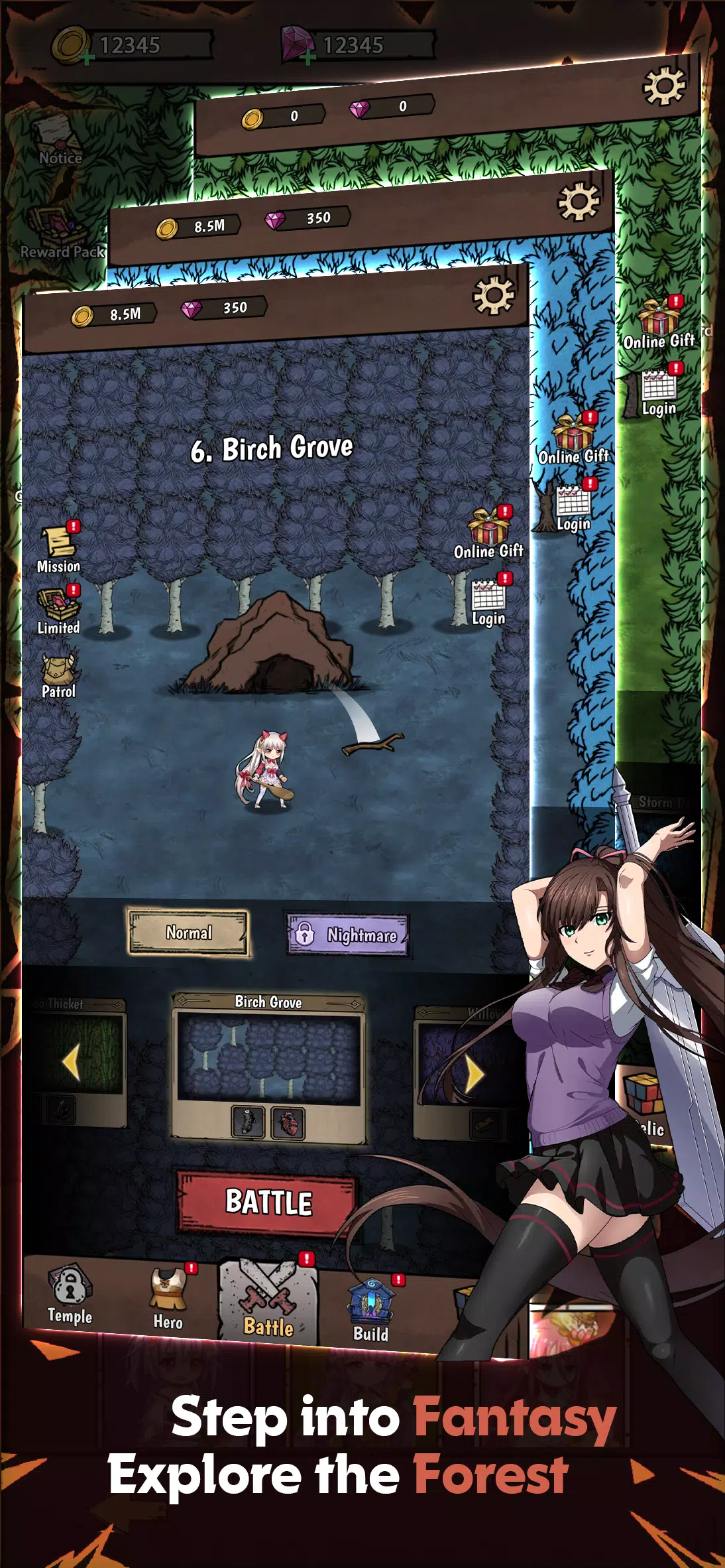 森林里的贝拉(辅助菜单)