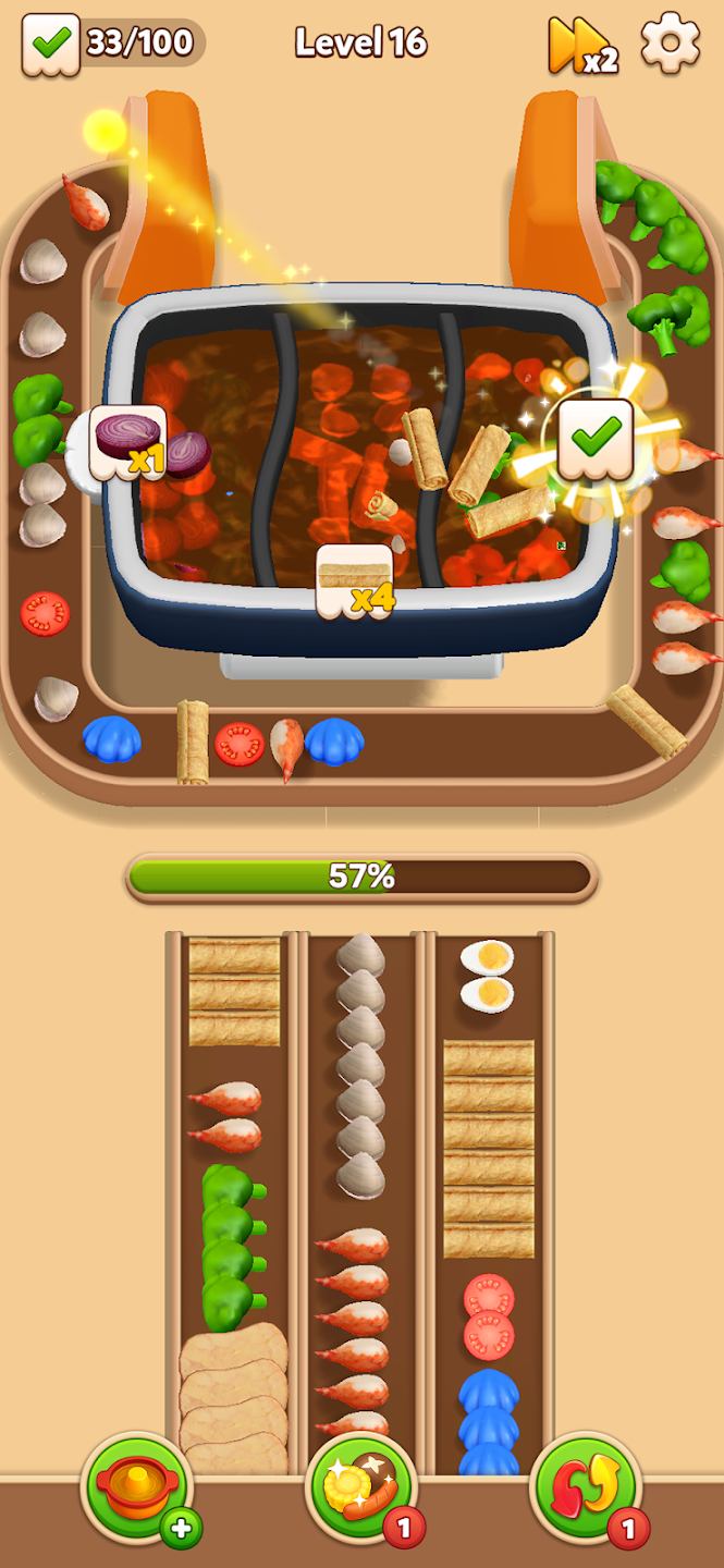 火锅流：美食游戏(辅助菜单)