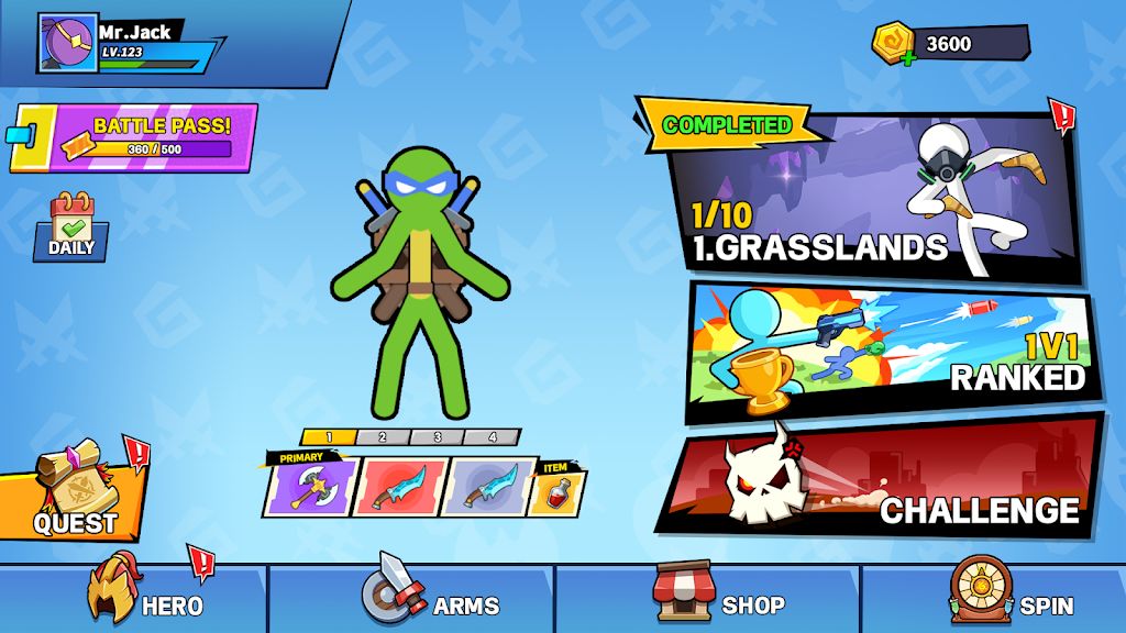 火柴人武器大乱斗