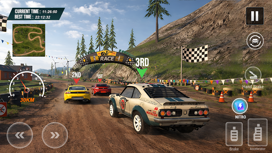 越野拉力赛：3D汽车驾驶