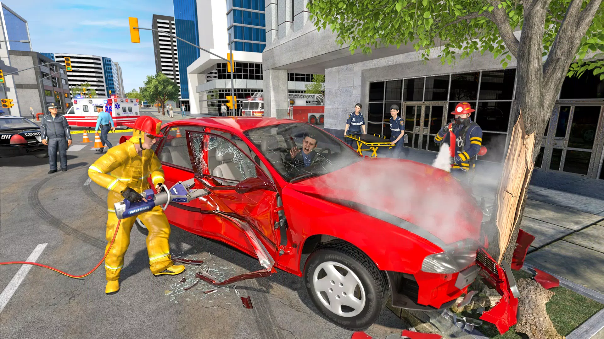 消防车消防小队