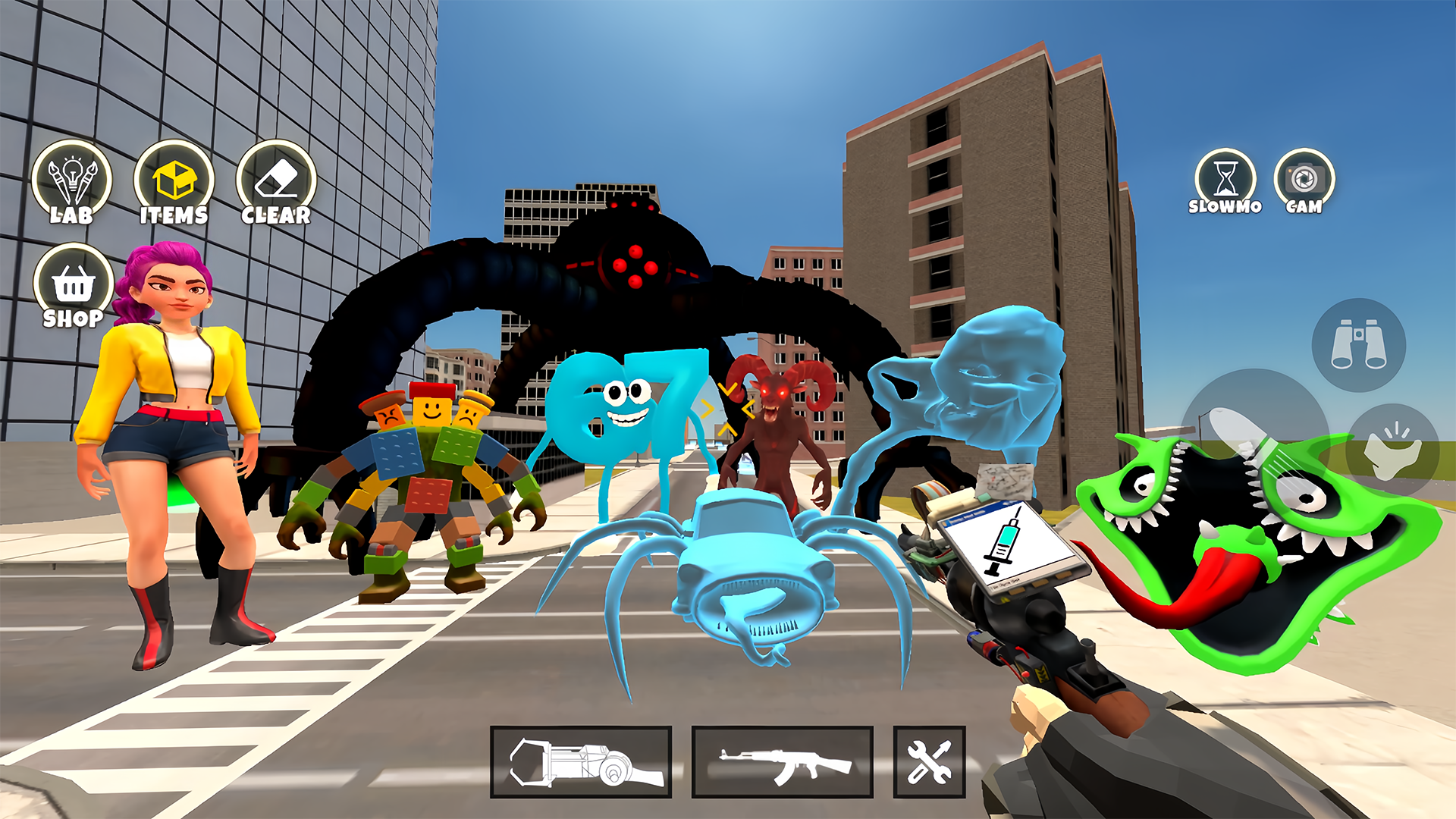 幕后的Nextbots:沙盒（辅助菜单）