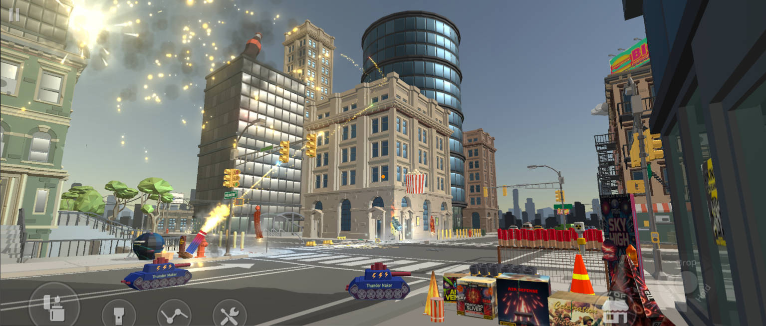 烟花沙盒模拟器汉化版(辅助菜单)