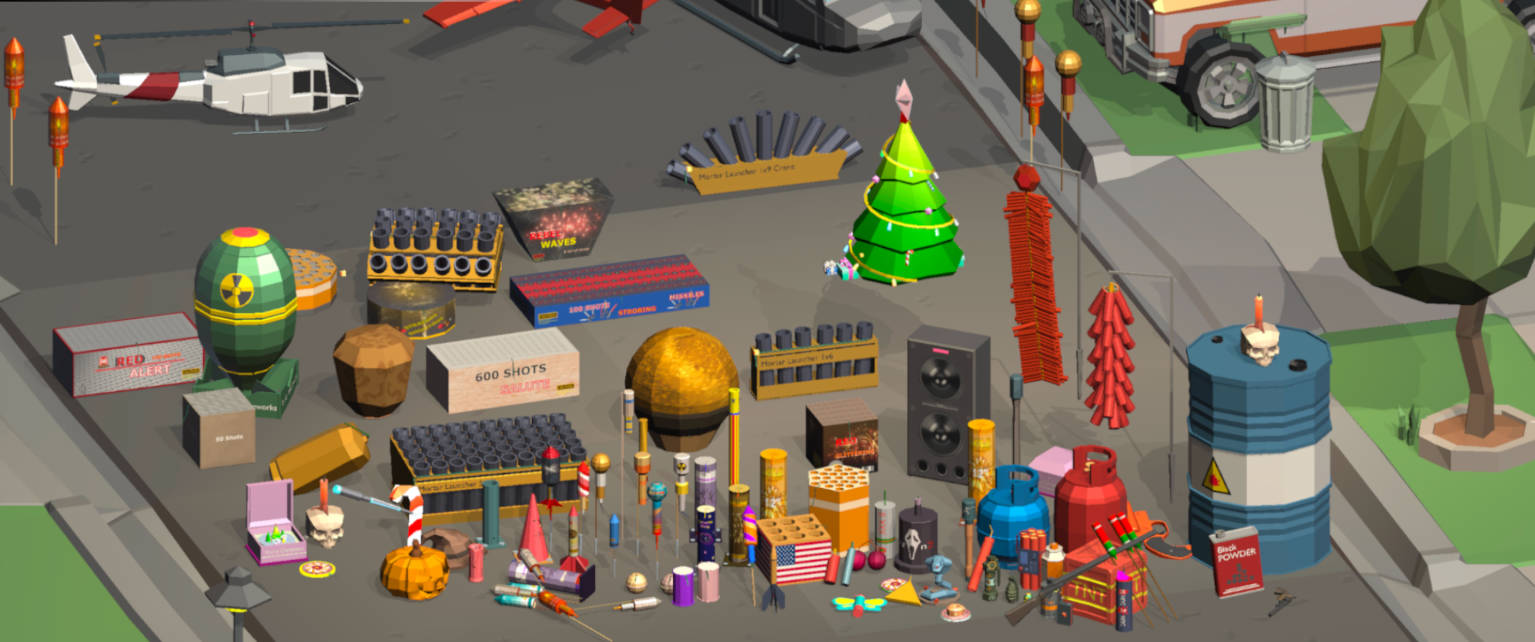 烟花沙盒模拟器汉化版(辅助菜单)