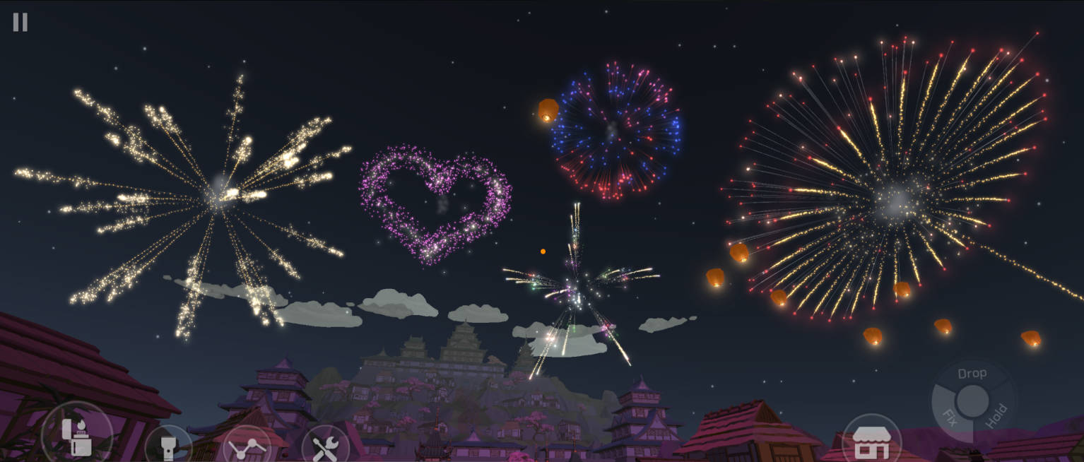 烟花沙盒模拟器汉化版(辅助菜单)