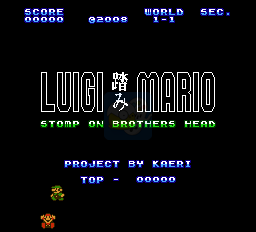 超级马里奥跳到路易头上（美版）