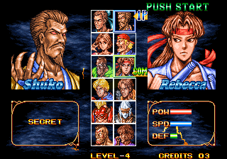 双截龙格斗 选Boss版出招简化（世界版）