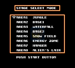 魂斗罗关卡自由选择 hack（日版）