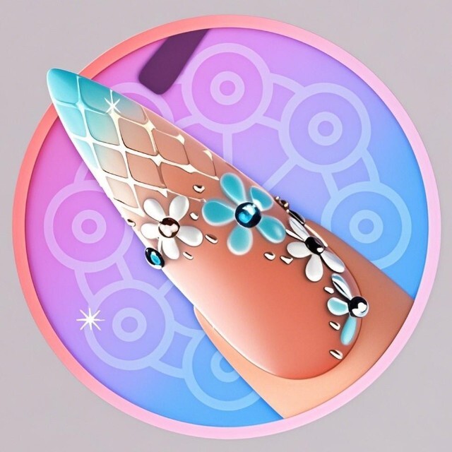 女生做美甲小游戏