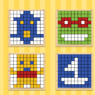 像素儿童涂色小游戏