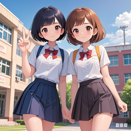 樱花少女双人作战