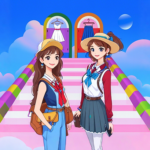 少女换装闯关跑酷小游戏