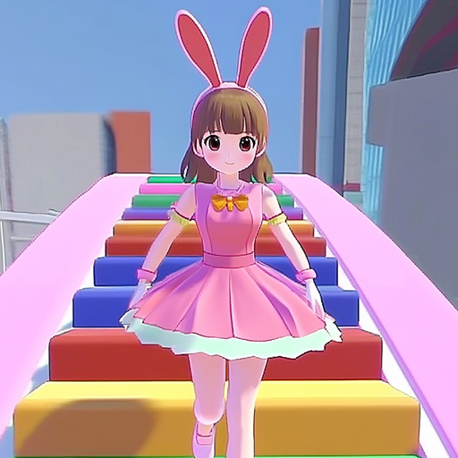 双人公主变身跑酷游戏