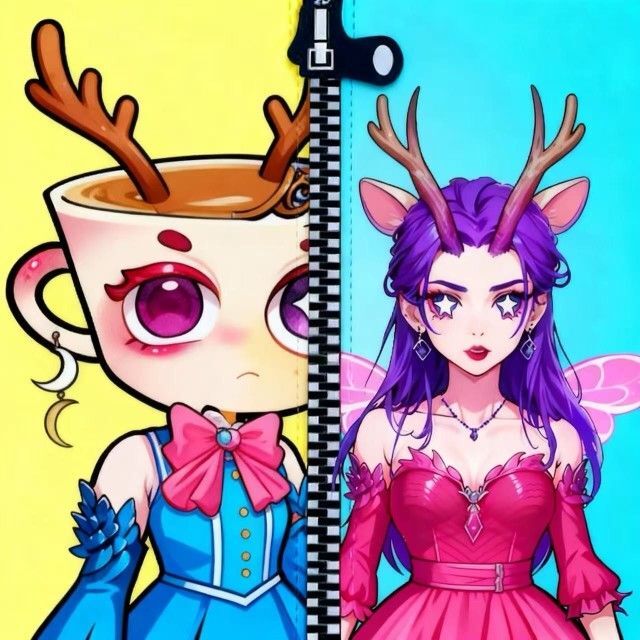 卡通贴纸休闲小游戏