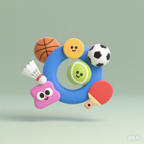 一起玩篮球和足球