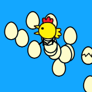 小鸡下蛋小游戏