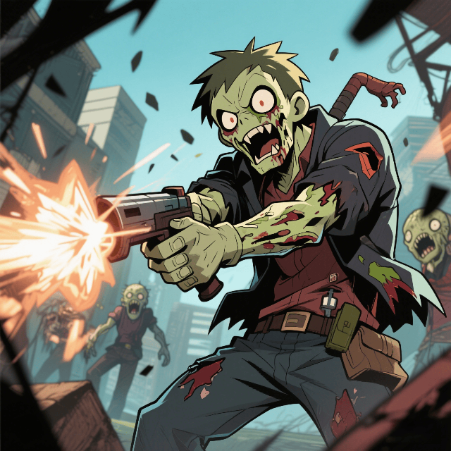 王者僵尸射击火车