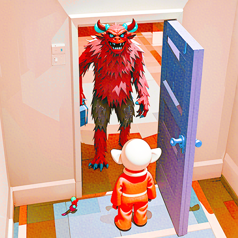 后室抓人躲猫猫小游戏