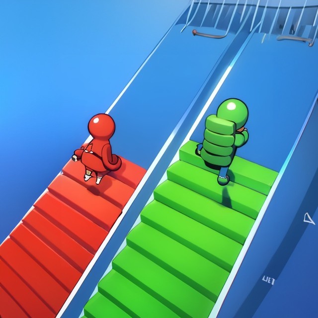 搭了个桥跑酷小游戏