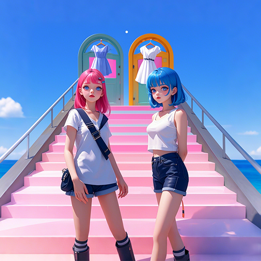 双人大作战女生换装