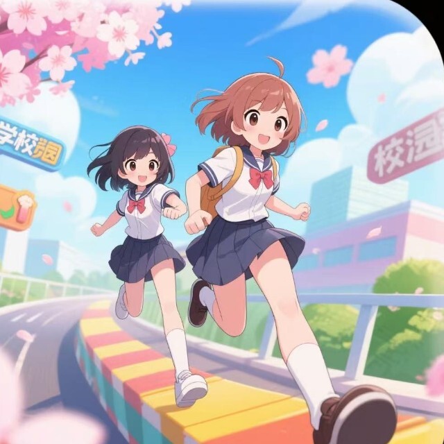 樱花少女跑酷闯关