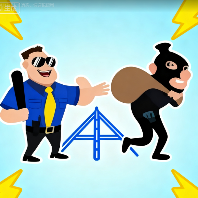 三个警察抓小偷