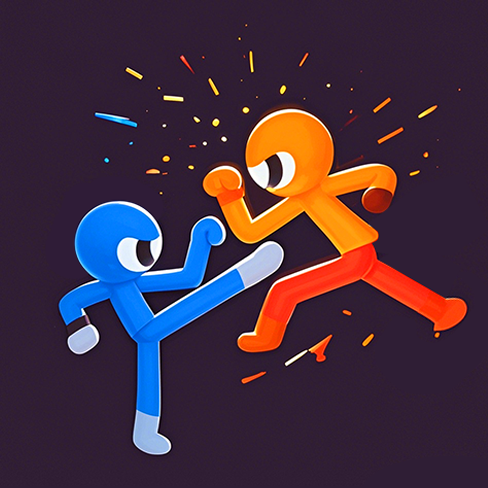 火柴人双人竞技场小游戏