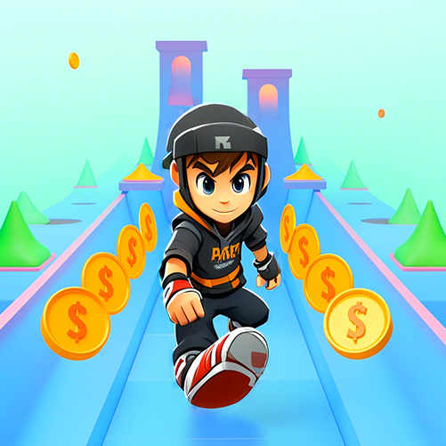 跑酷双人竞速小游戏