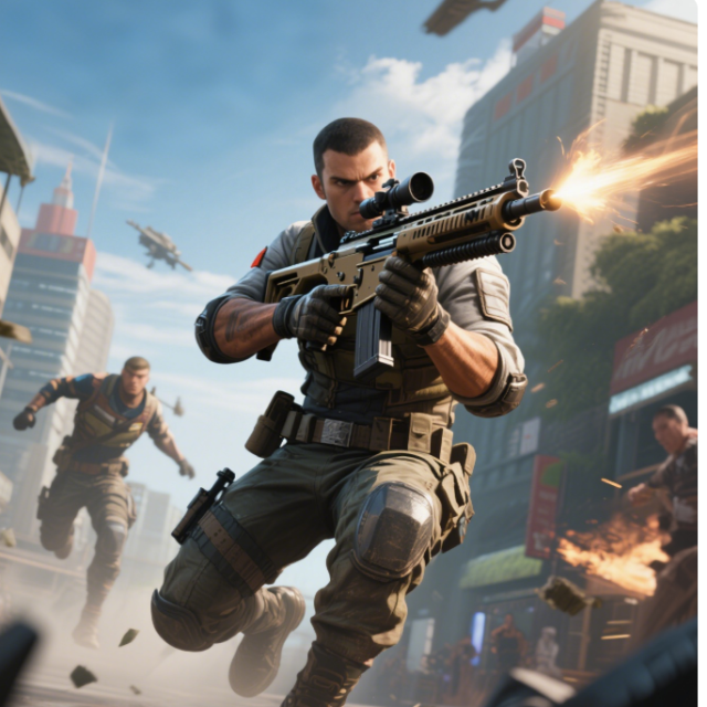 英雄跑酷狙击游戏