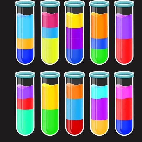 彩虹瓶子倒水游戏