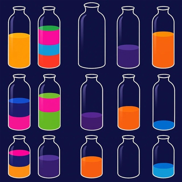 倒水瓶解压游戏