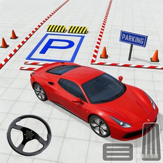 小汽车炫酷停车