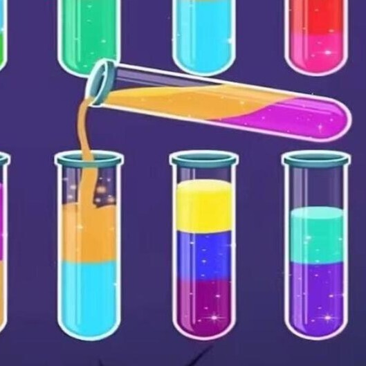 颜色瓶子倒水小游戏