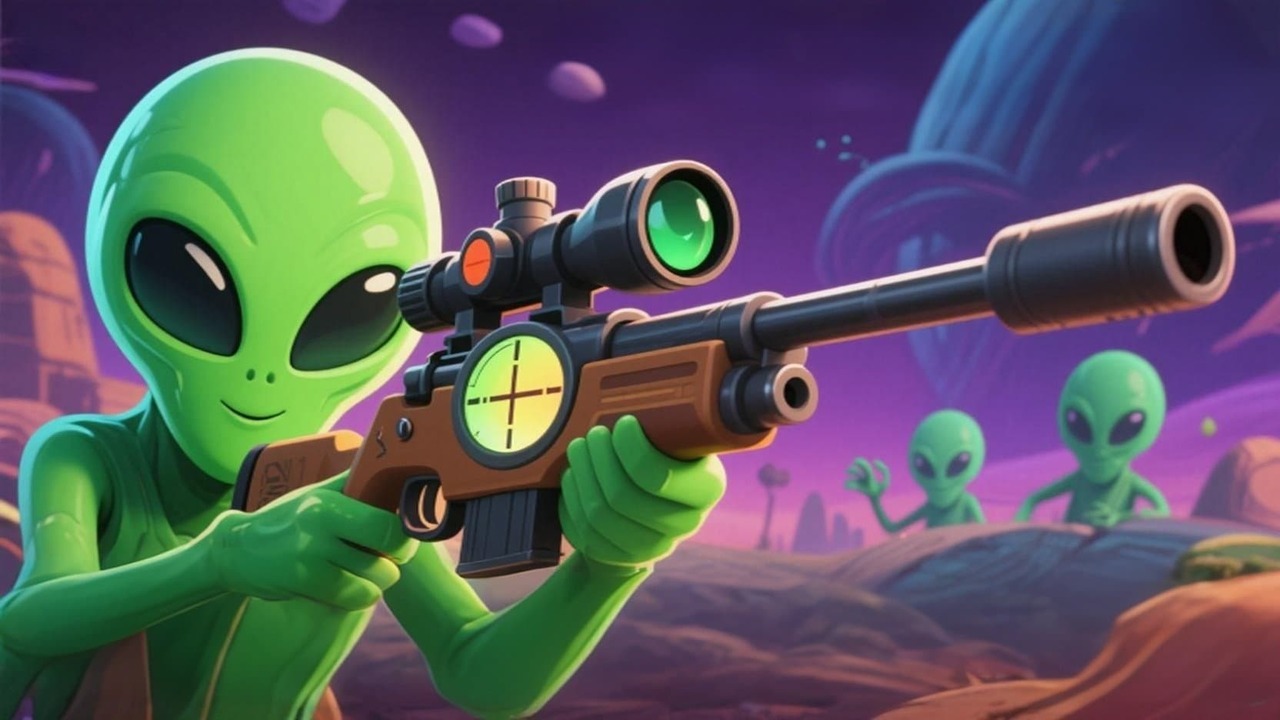 狙击外星人藏猫猫