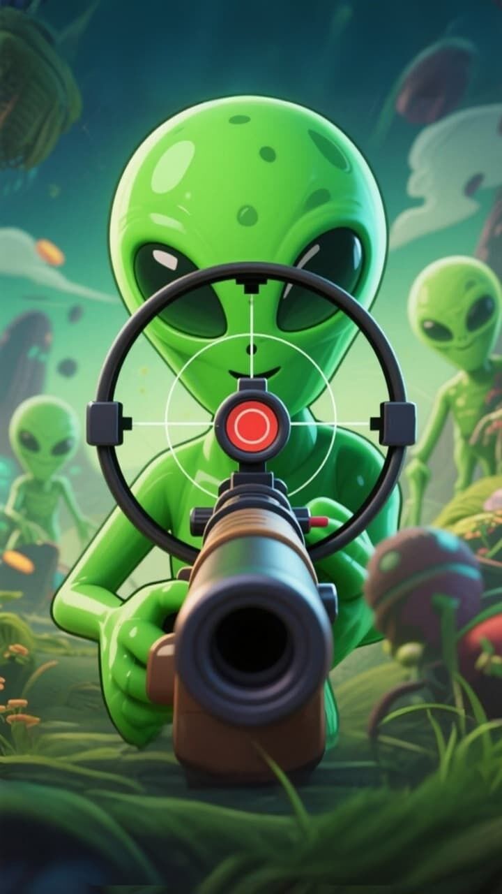 狙击外星人藏猫猫