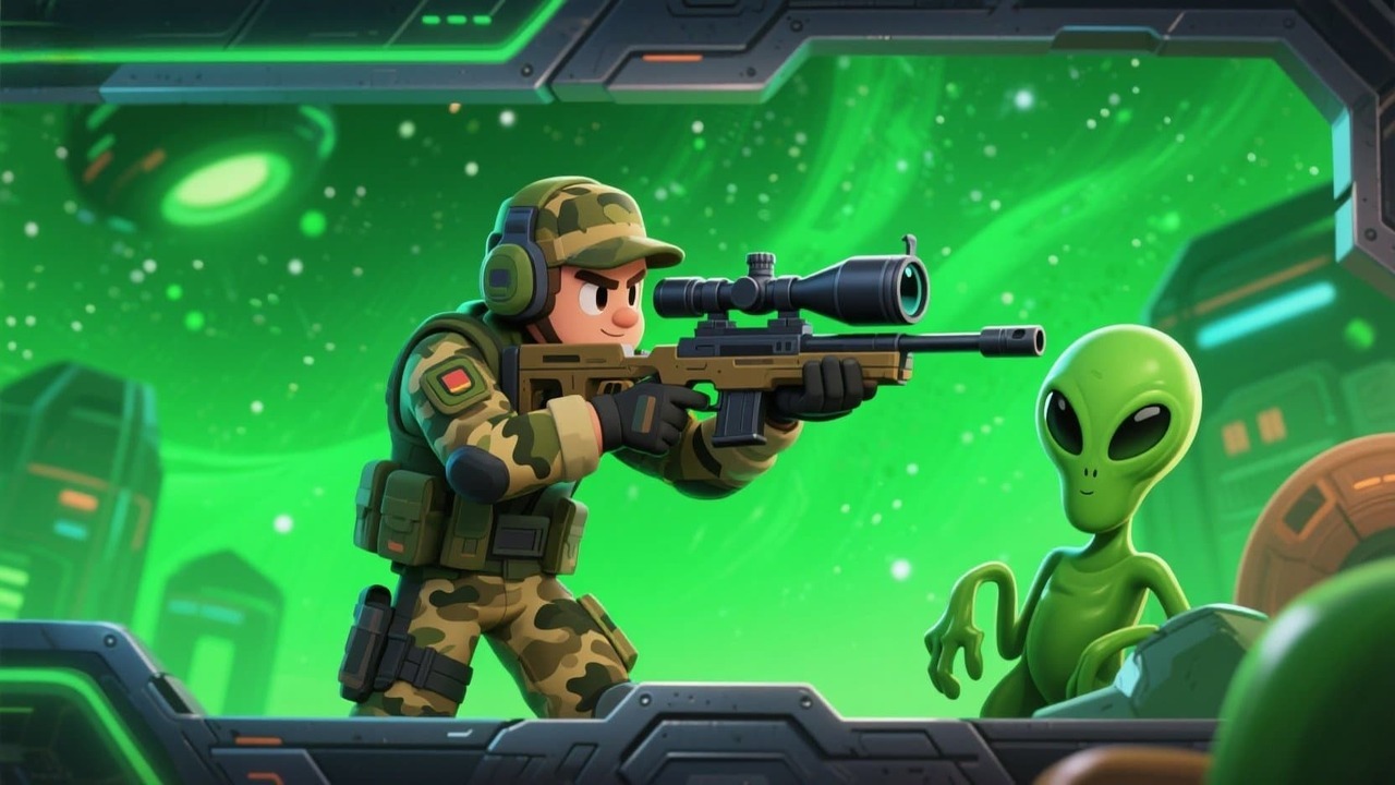 狙击外星人藏猫猫