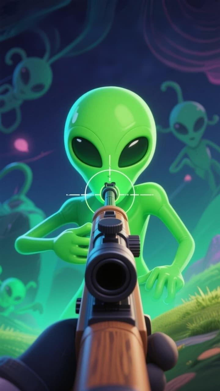 狙击外星人藏猫猫