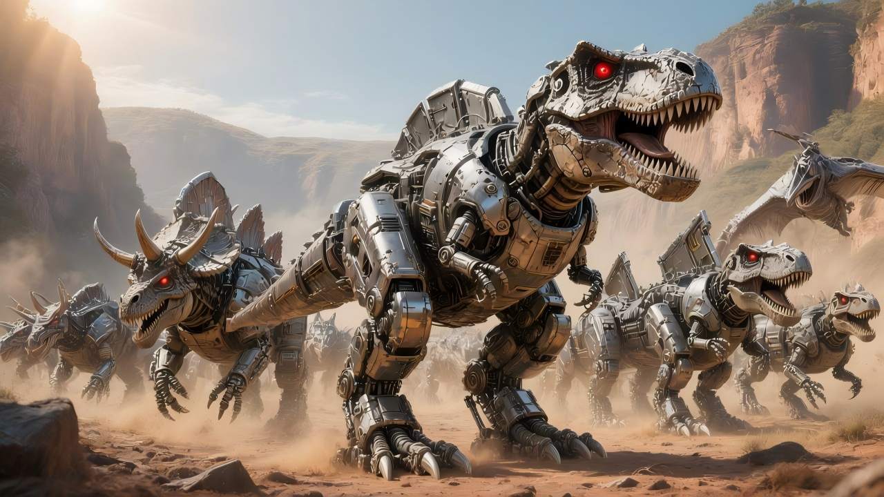 机甲恐龙去冒险