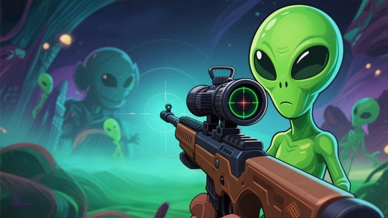 狙击外星人藏猫猫