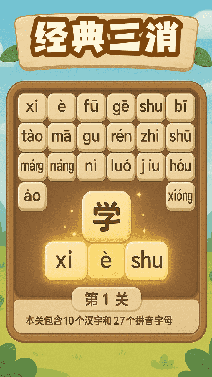 合成拼音消消消