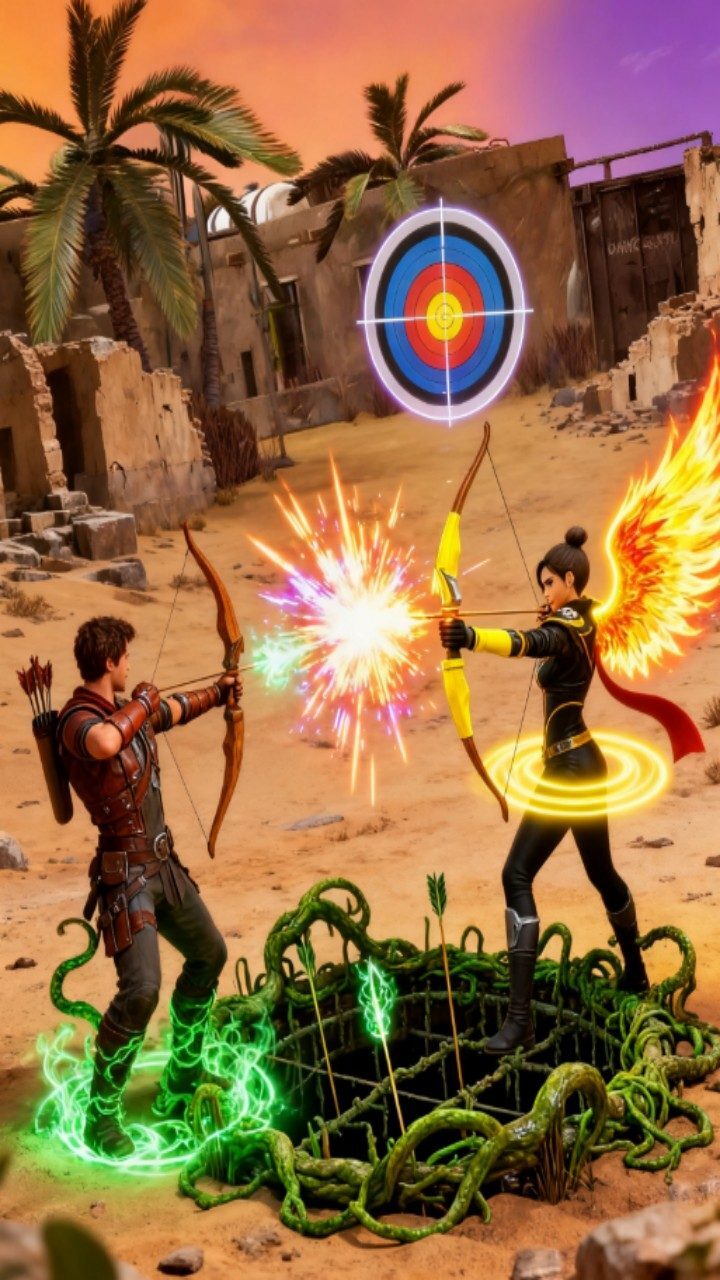 模拟弓箭手对决