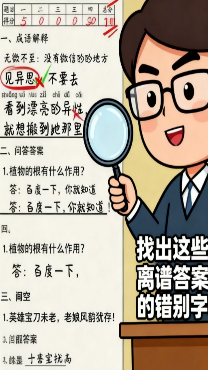 学霸改作业游戏