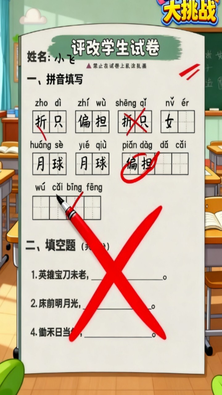 学霸改作业游戏