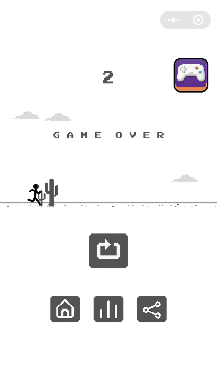 火柴人单人跑酷小游戏