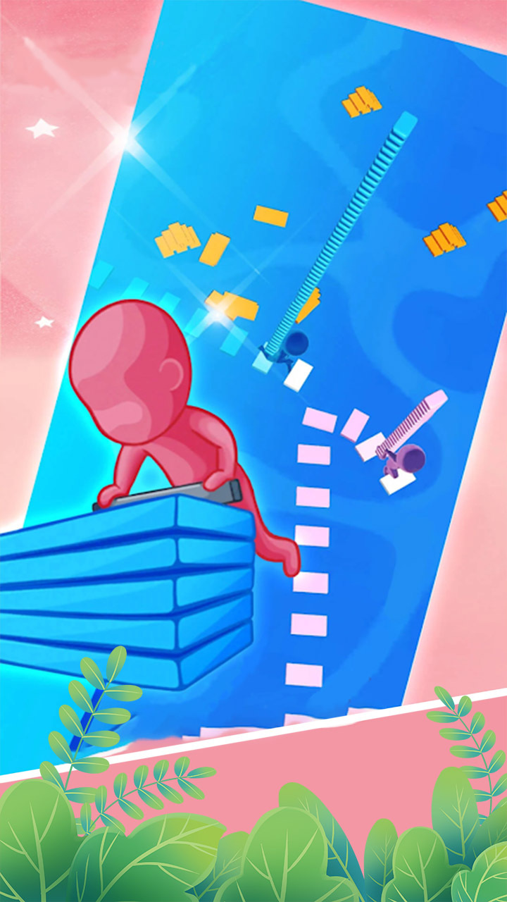 搭了个桥跑酷小游戏