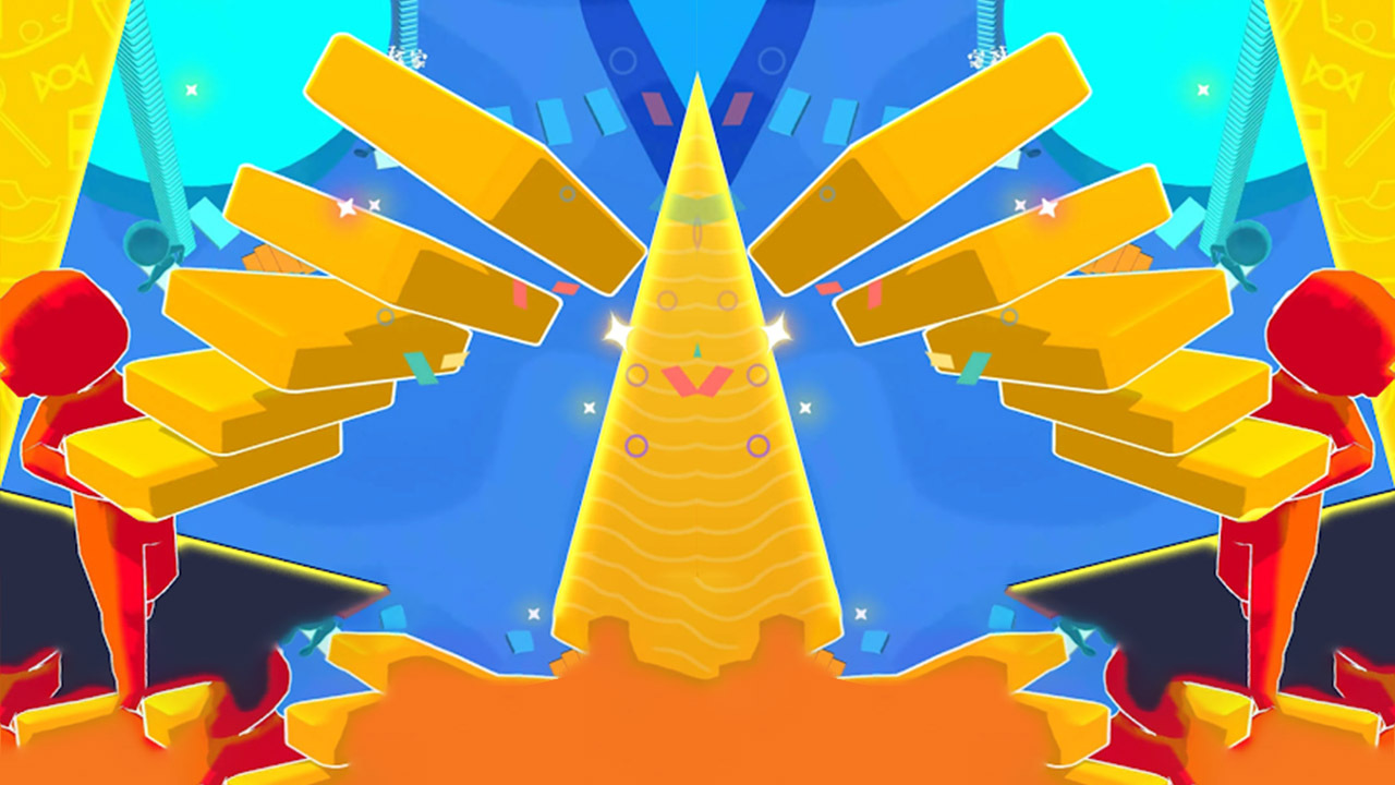 搭了个桥跑酷小游戏