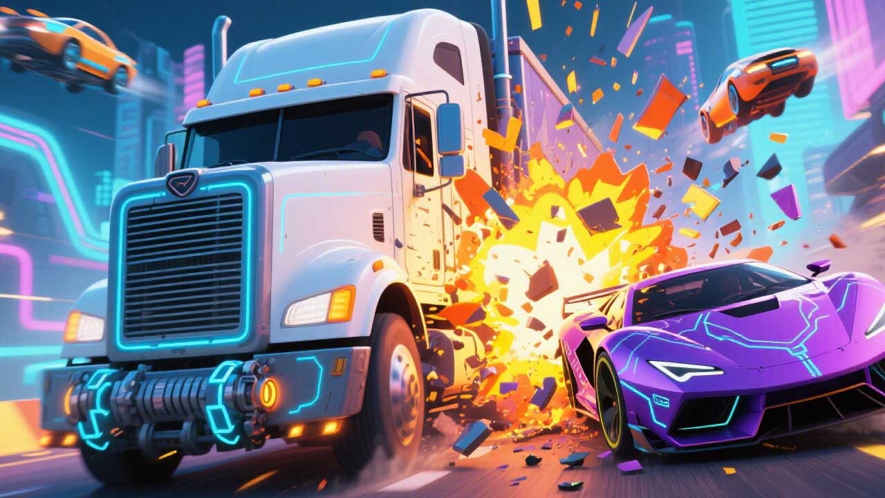 赛车冲撞坦克乱斗