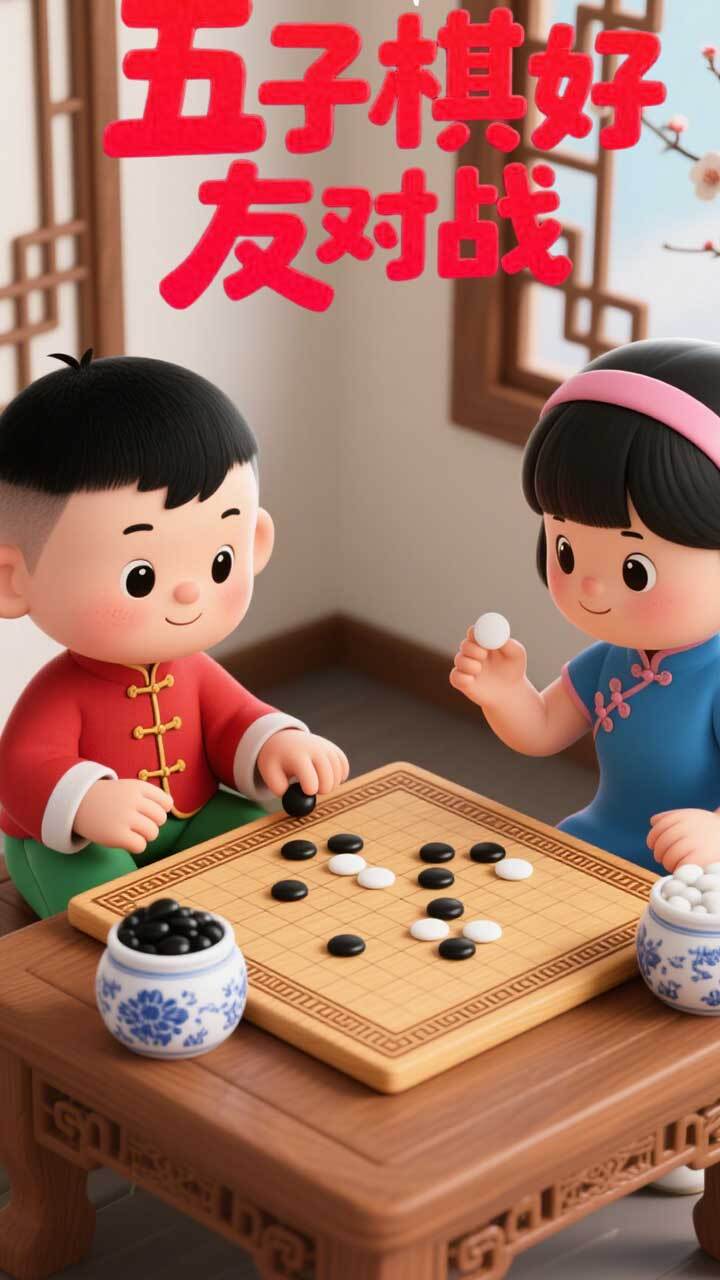 五个子连珠五子棋