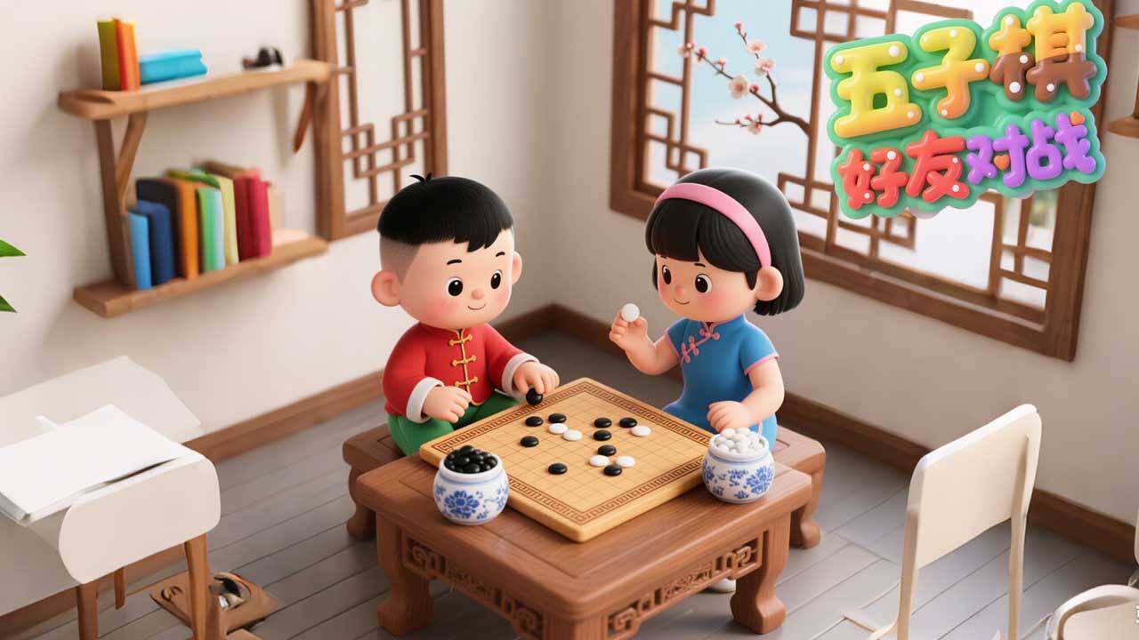 五个子连珠五子棋